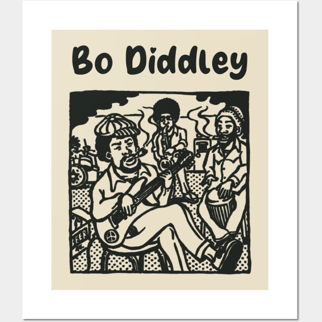 bo didley ll reggae jaming Wall Art by hex pixel